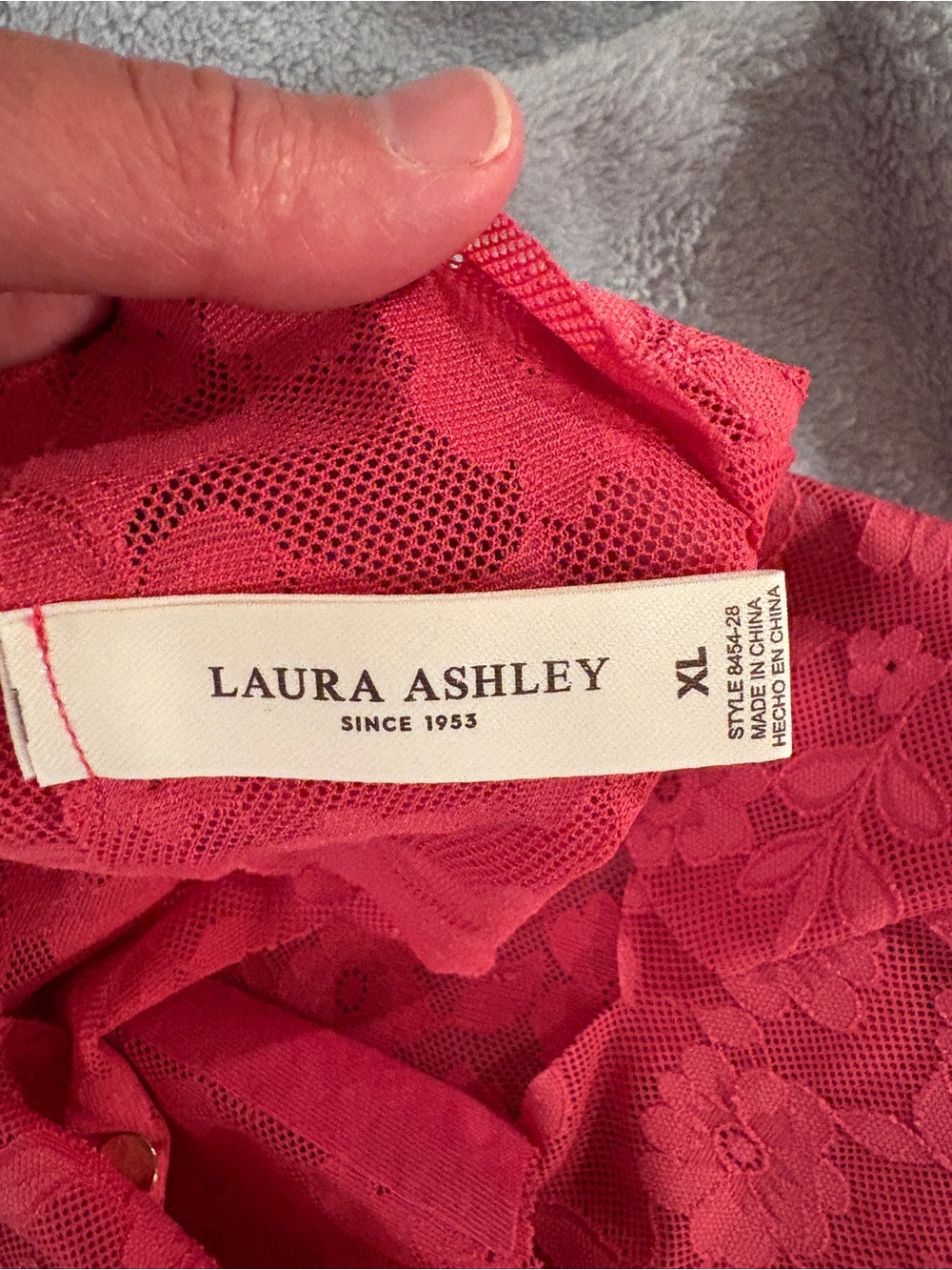 Laura Ashley Stretch Lace Bikini Trio - Red, Hot Pink, Light Pink - Picture 2 of 4